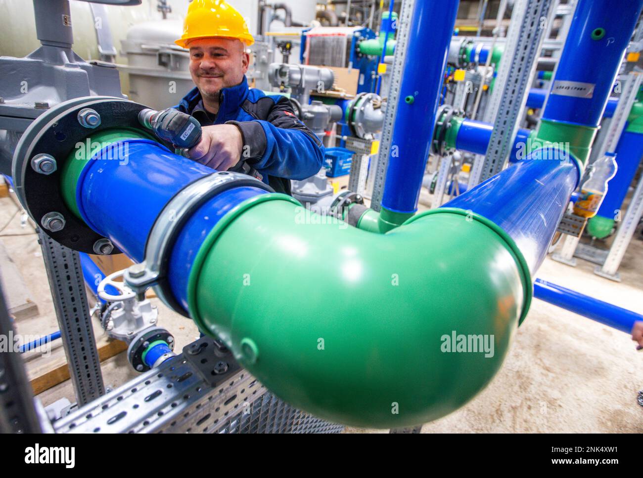 Multi utilities pipes hi-res stock photography and images - Alamy