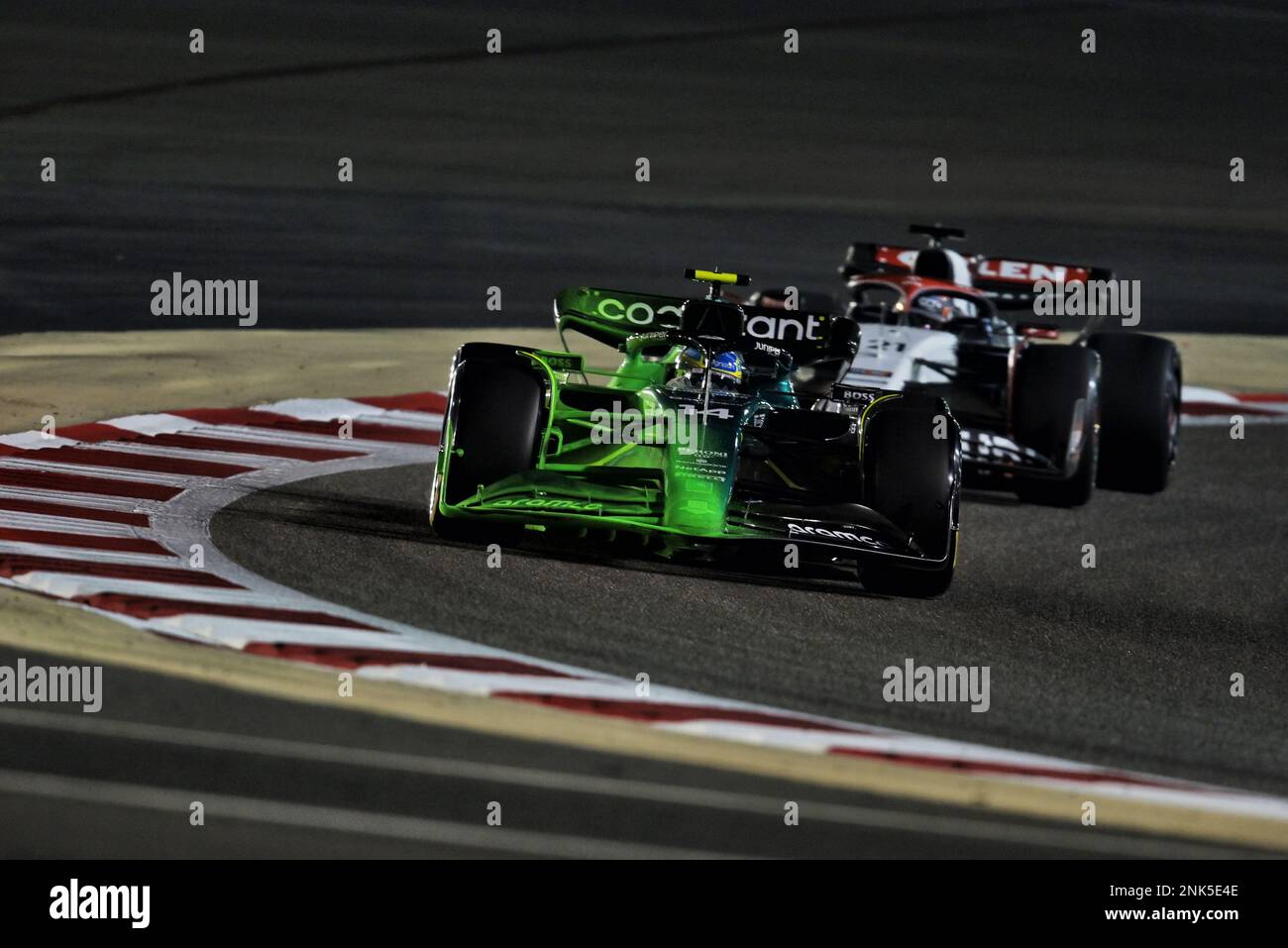 Fernando Alonso (ESP) Aston Martin F1 Team AMR23. 23.02.2023. Formula 1 Testing, Sakhir, Bahrain, Day One.  Photo credit should read: XPB/Press Association Images. Stock Photo