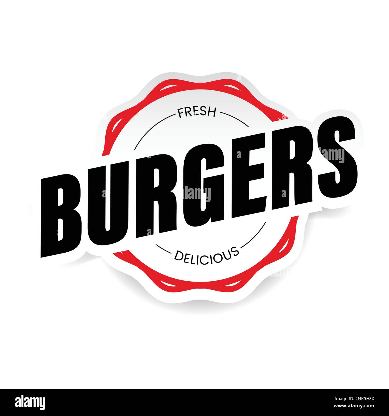 Burgers vintage stamp black sign Stock Vector