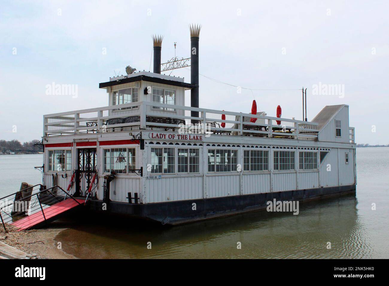This photo shows the iconic paddle boat Lady of the Lake on May 6, 2022