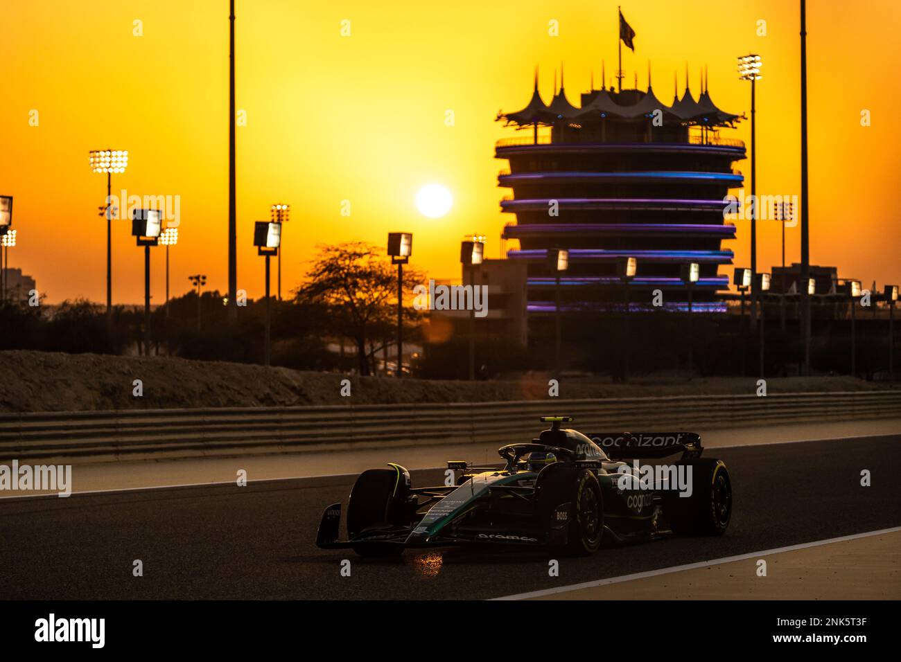 Fernando Alonso (ESP) Aston Martin F1 Team AMR23. 23.02.2023. Formula 1 Testing, Sakhir, Bahrain, Day One.  Photo credit should read: XPB/Press Association Images. Stock Photo