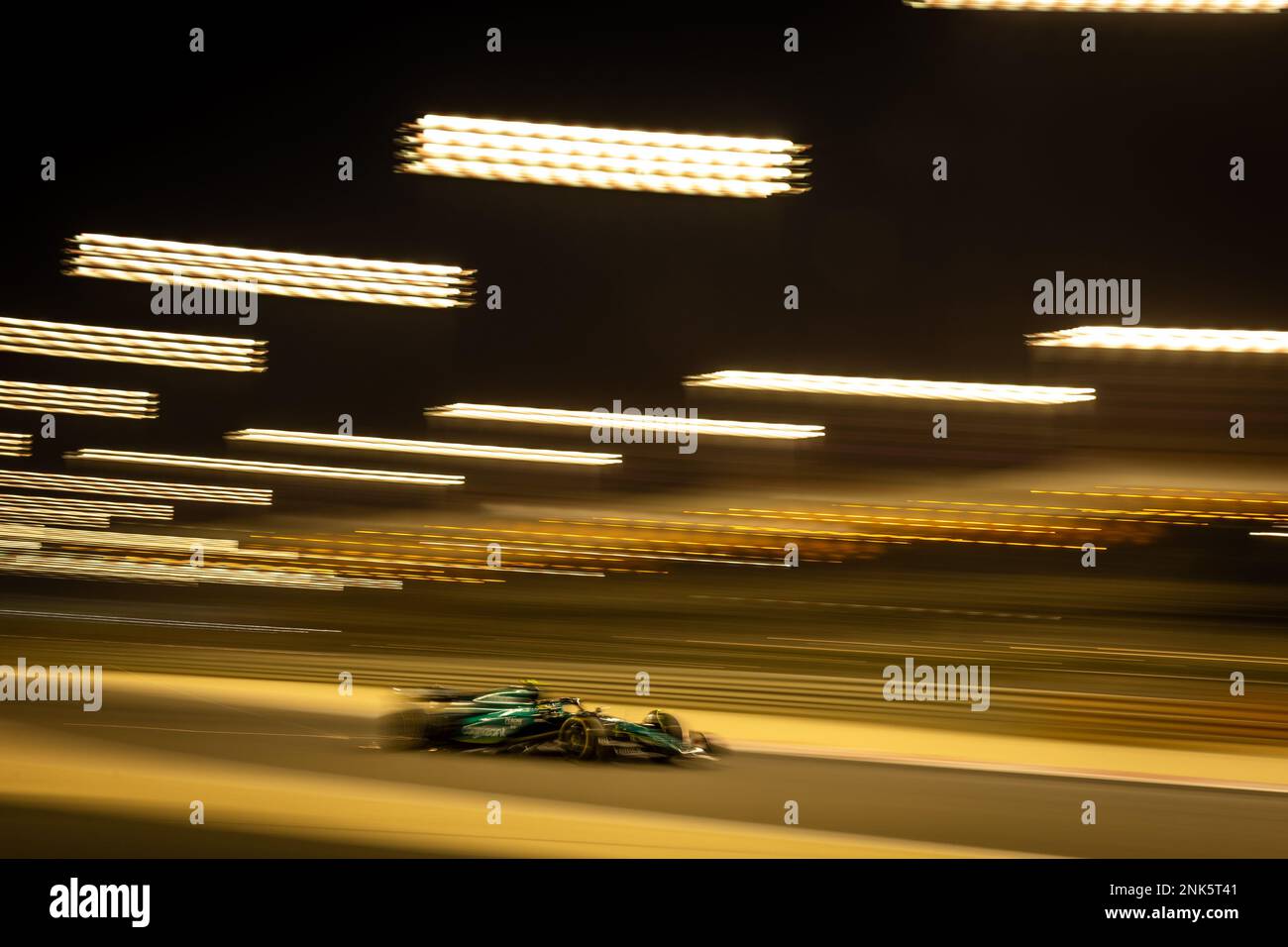 Fernando Alonso (ESP) Aston Martin F1 Team AMR23. 23.02.2023. Formula 1 Testing, Sakhir, Bahrain, Day One.  Photo credit should read: XPB/Press Association Images. Stock Photo