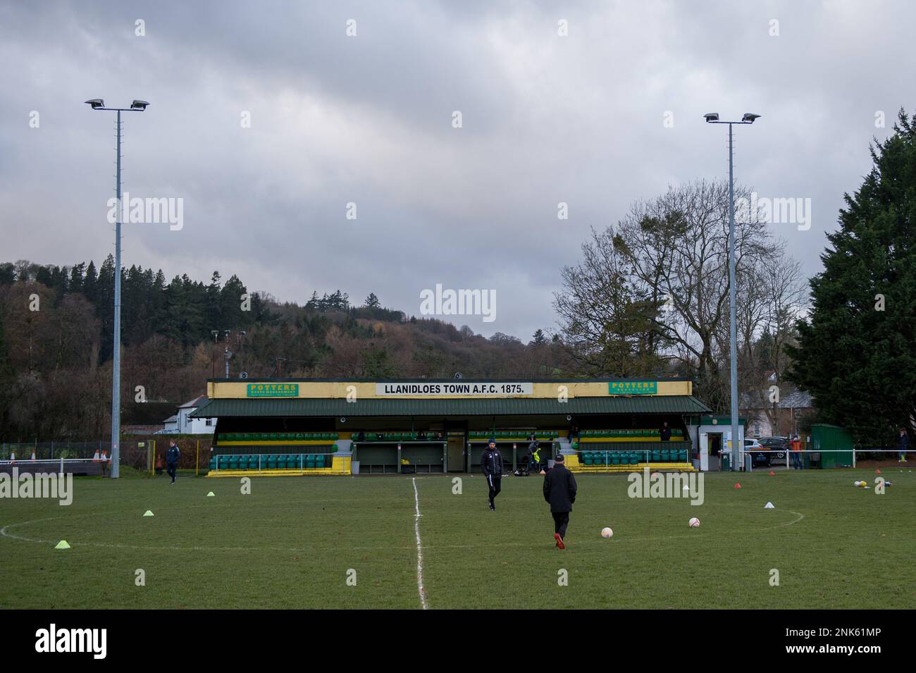 LLANIDLOES, WALES 04 December 2021 JD Cymru North league fixture