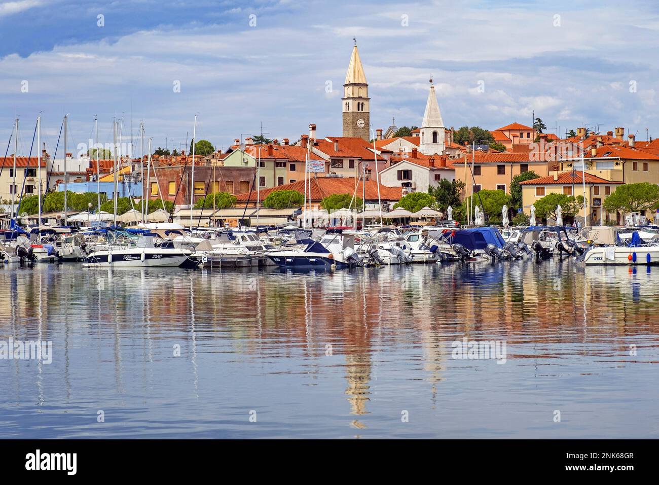 Izola / Isola, ancient Roman port on the Istrian peninsula along the Adriatic coast, Coastal–Karst / Obalnokraška, Littoral / Primorska, Slovenia Stock Photo
