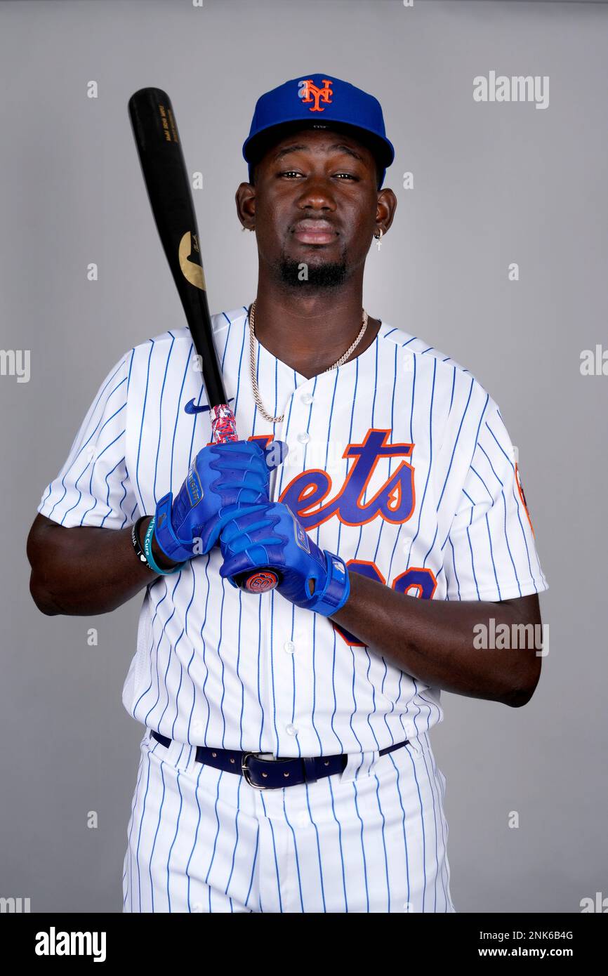 This is a 2023 photo of Ronny Mauricio of the New York Mets baseball team.  This image reflects the Mets active roster as of Thursday, Feb. 23, 2023,  when this image was