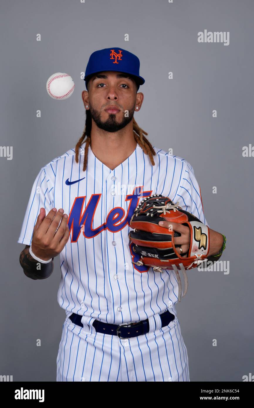 This is a 2023 photo of Jonathan Arauz of the New York Mets baseball
