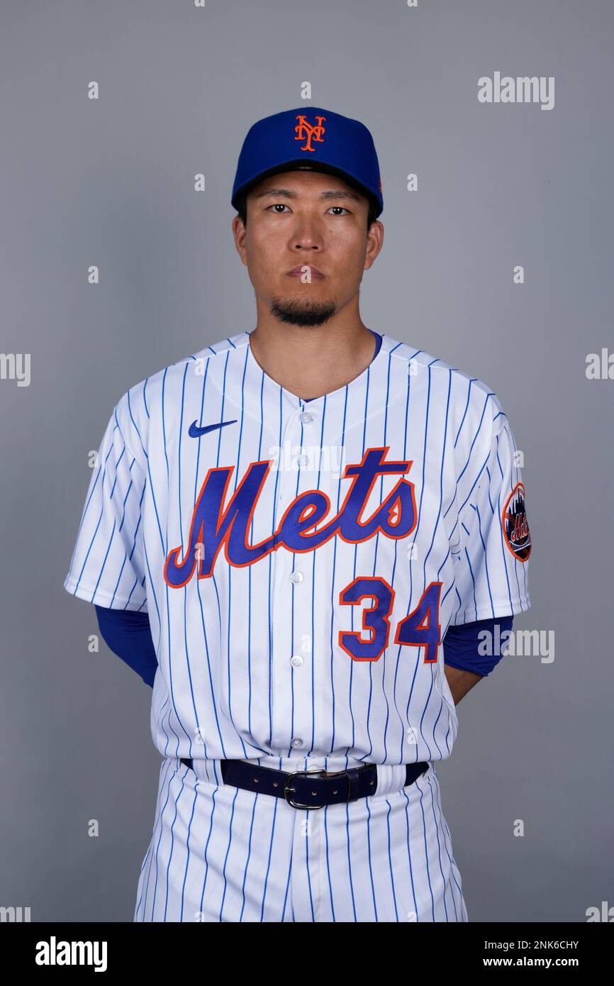 This is a 2023 photo of Kodai Senga of the New York Mets baseball team