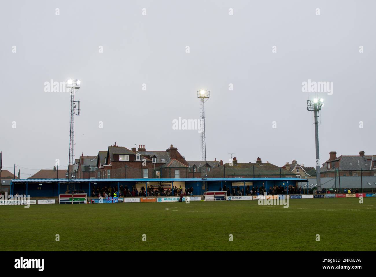 Whitby, England 27 December 2021. The Pitching In Northern Premier League match between Whitby Town and South Shields. Stock Photo
