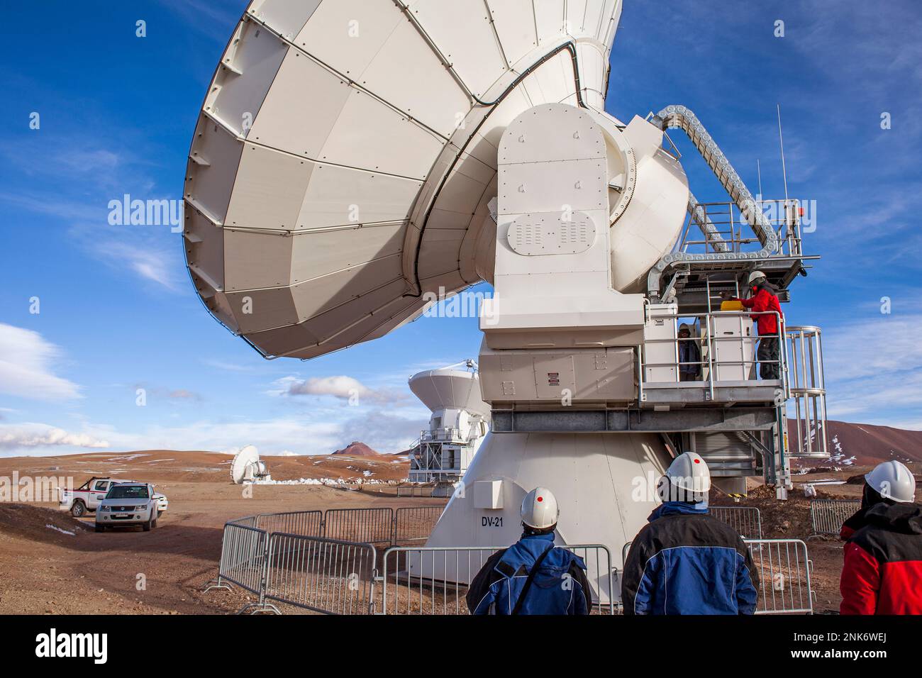 Alma Observatory Antennas In Plain Of Chajnantor 5000 Meters Of