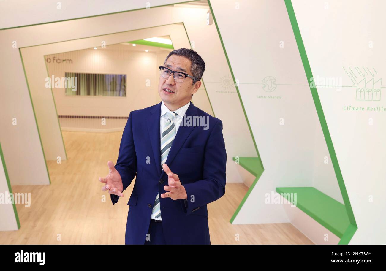 SPREAD Co., Ltd. President Shinji Inada pose for photo during an