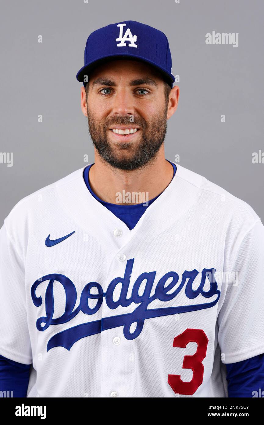 This is a 2023 photo of left fielder Chris Taylor of the Los Angeles