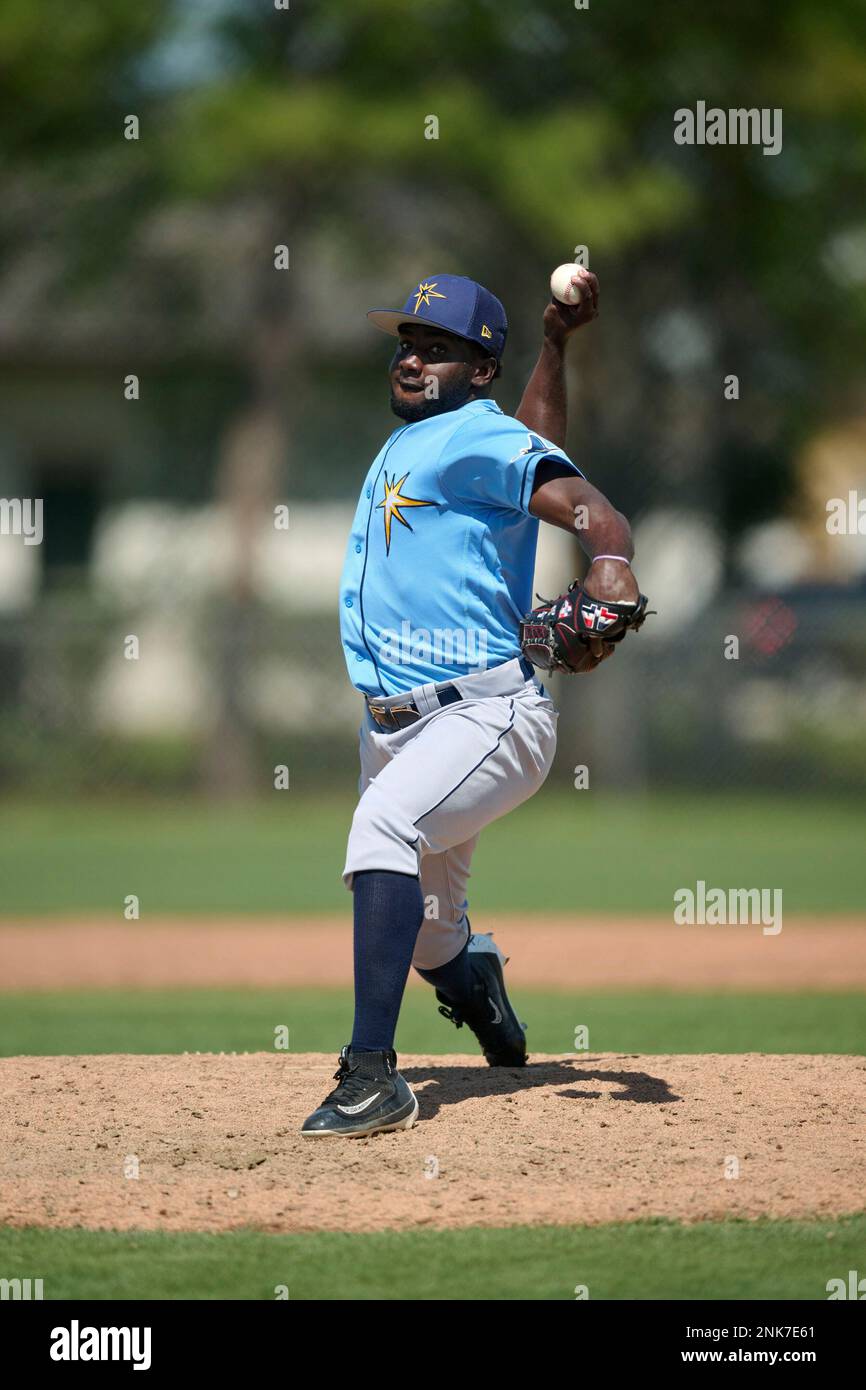 Tampa Bay Rays pitcher Audry Lugo (92) during a MiLB Spring Training
