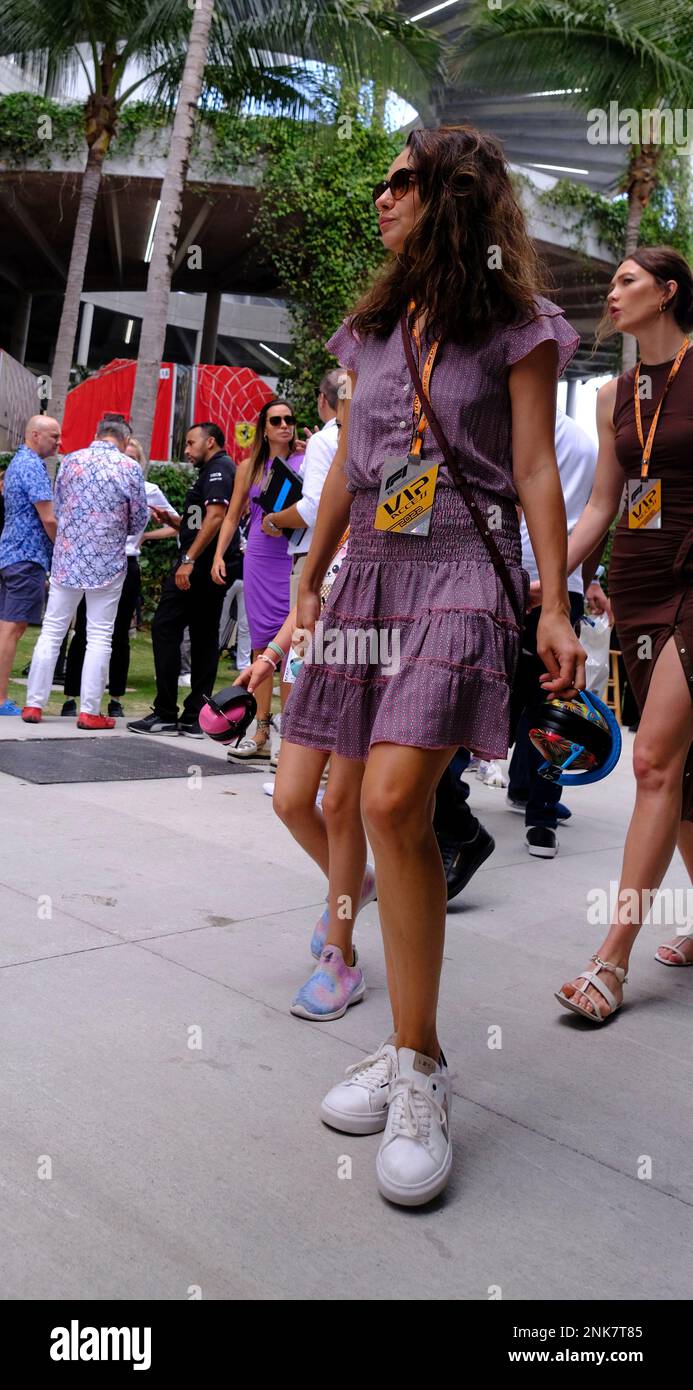 May 8th, 2022: American Actress Mila Kunis during the Formula 1 Crypto.com  Miami Grand Prix in Miami, FL . Jason Pohuski/CSM (Credit Image: © Jason  Pohuski/CSM via ZUMA Press Wire) (Cal Sport