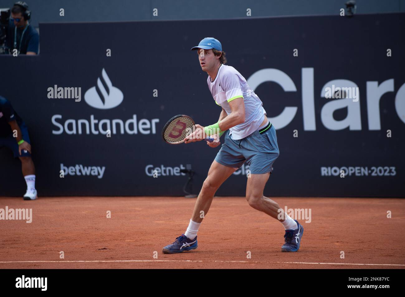 RIO DE JANEIRO, RJ 19.02.2023 RIO OPEN 2023 N. Jarry (CHI) during