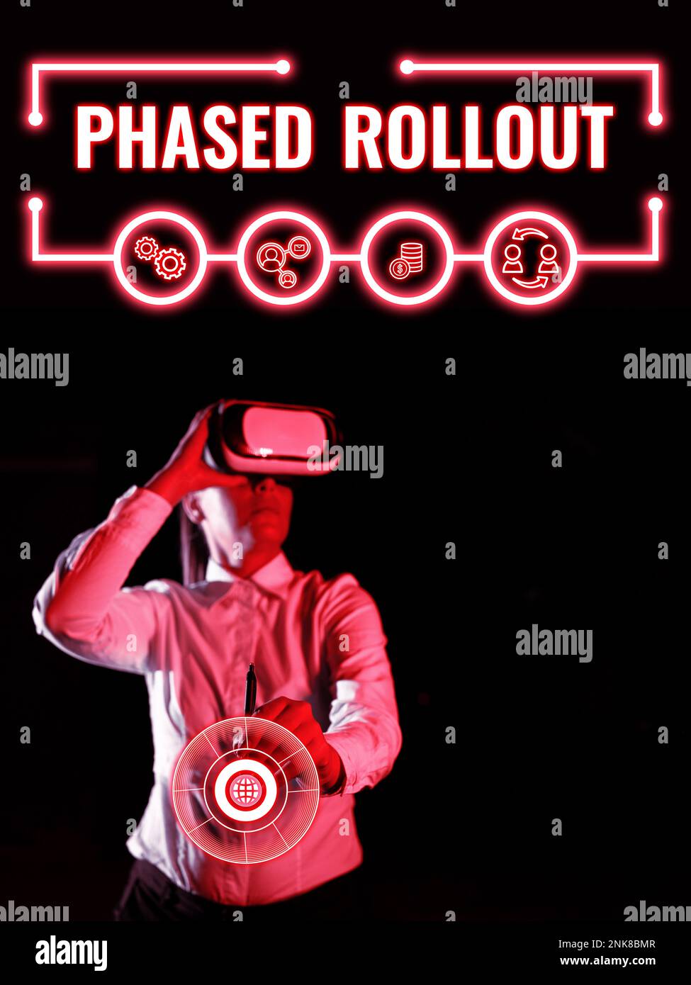 Sign displaying Phased Rollout. Concept meaning the practice of