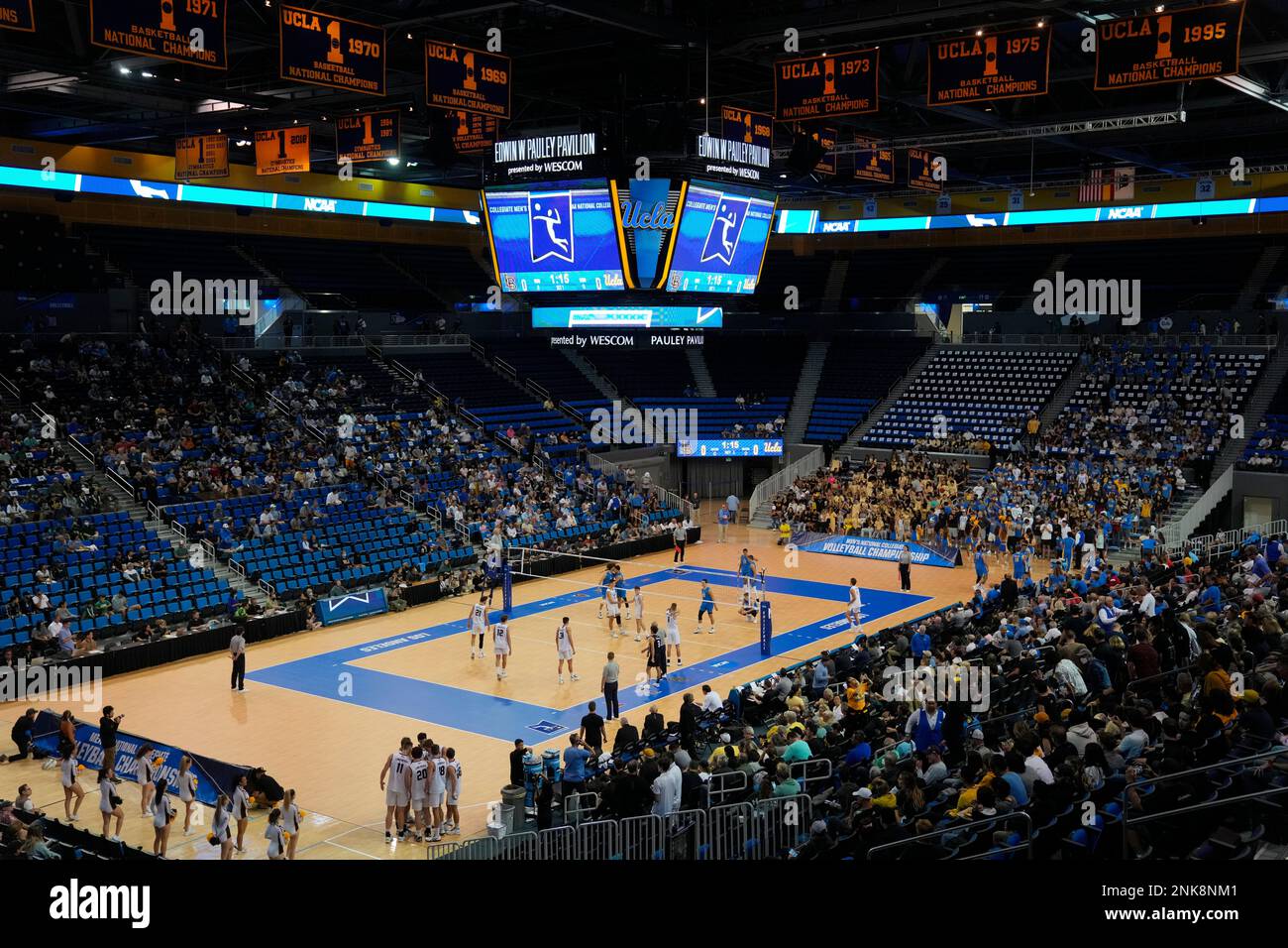 A general overall of Pauley Pavilion during an NCAA men's college