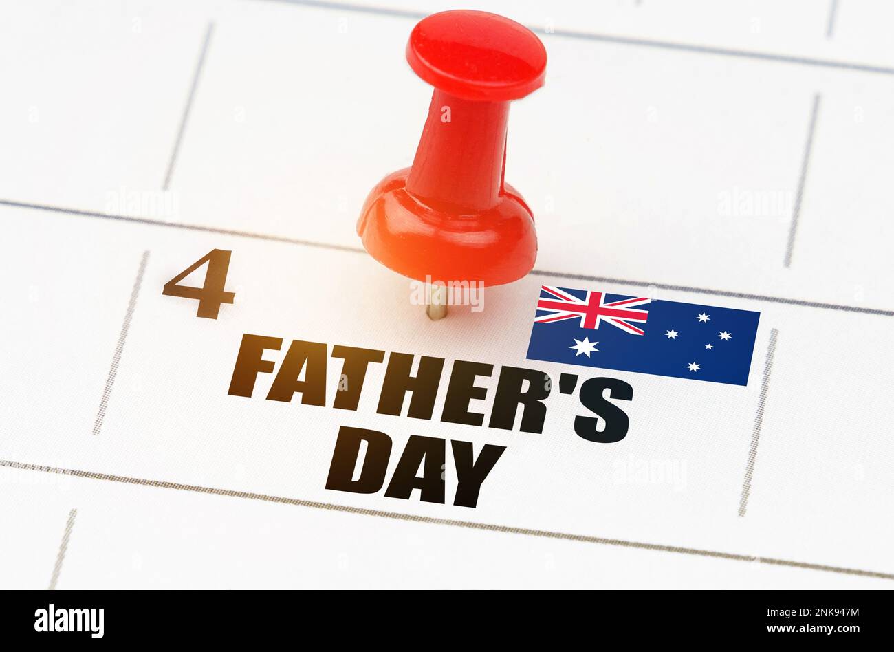 National holidays. On the calendar grid, the date and name of the