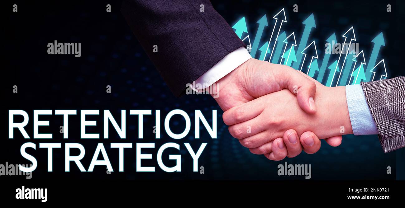 Writing displaying text Retention Strategy. Business showcase ...