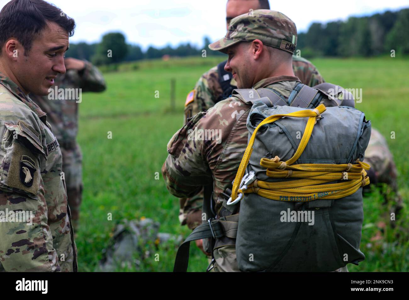 US Army Rangers from the 5th Ranger Training Battalion line up to