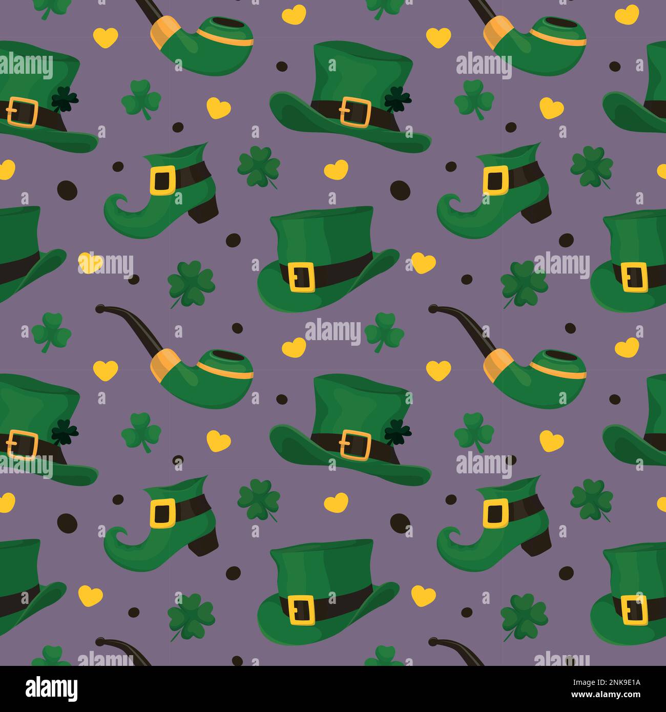 Colorful repetitive pattern background made of Saint Patrick's Day ...
