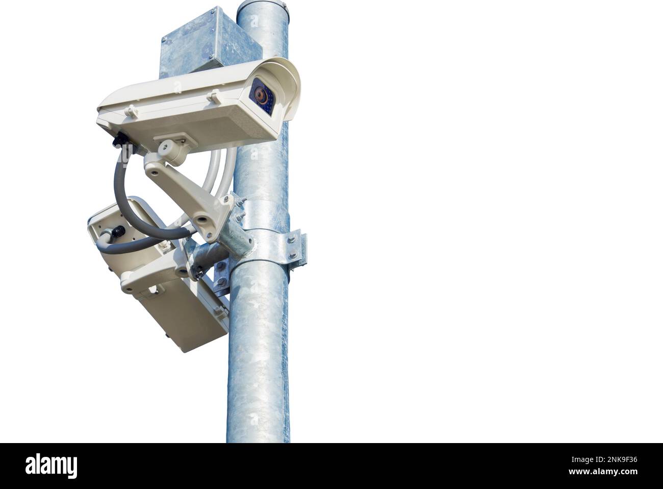 Security camera setup, cctv installation Stock Photo Alamy