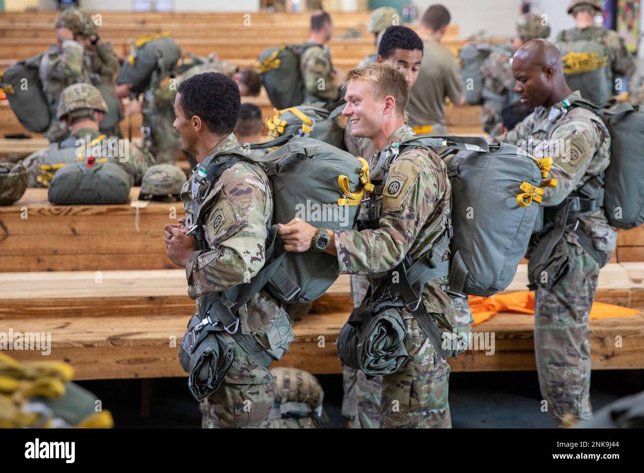 A Paratrooper assigned to the Headquarters and Headquarters Battalion ...