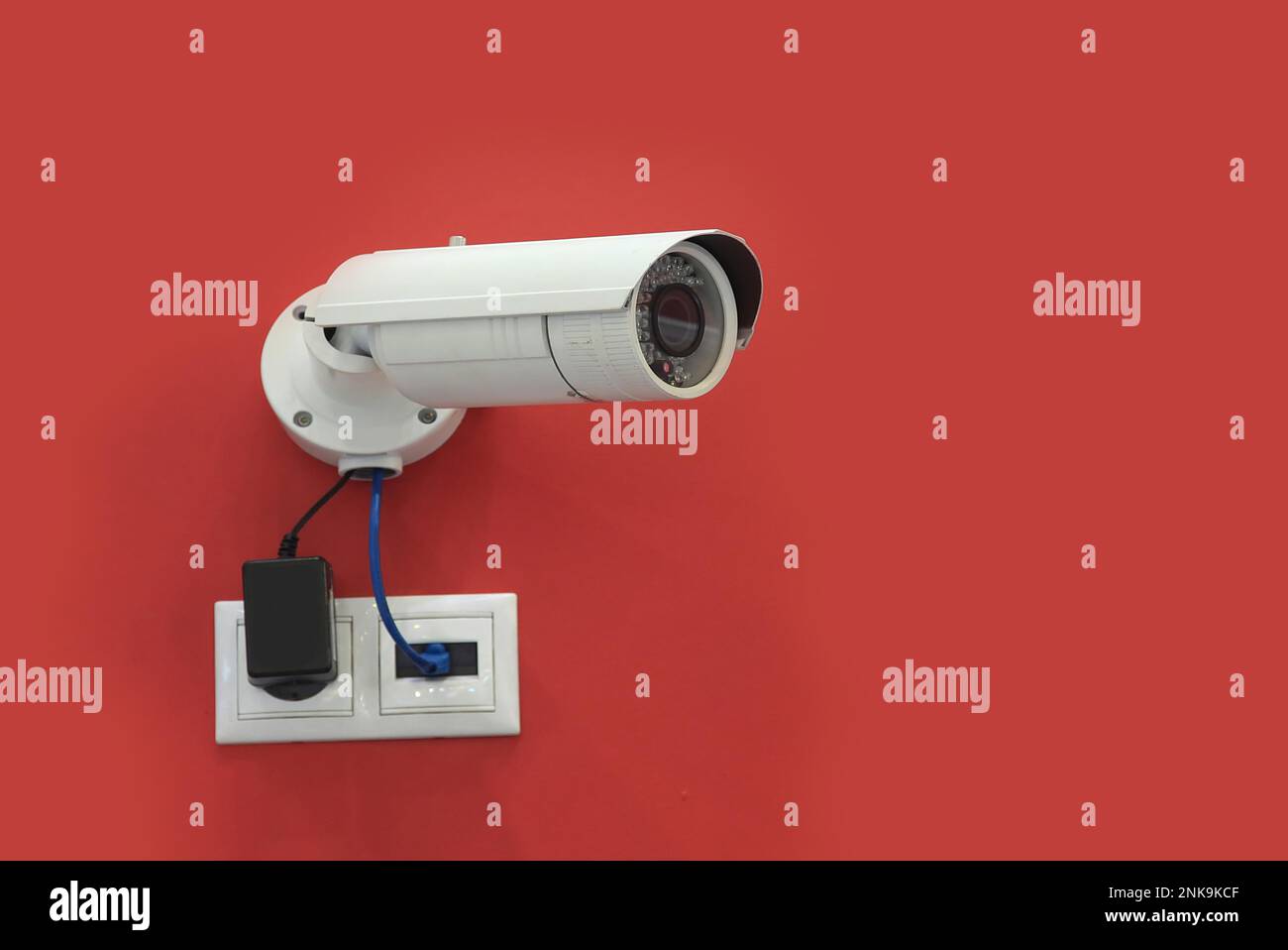 Security camera setup, cctv installation Stock Photo Alamy