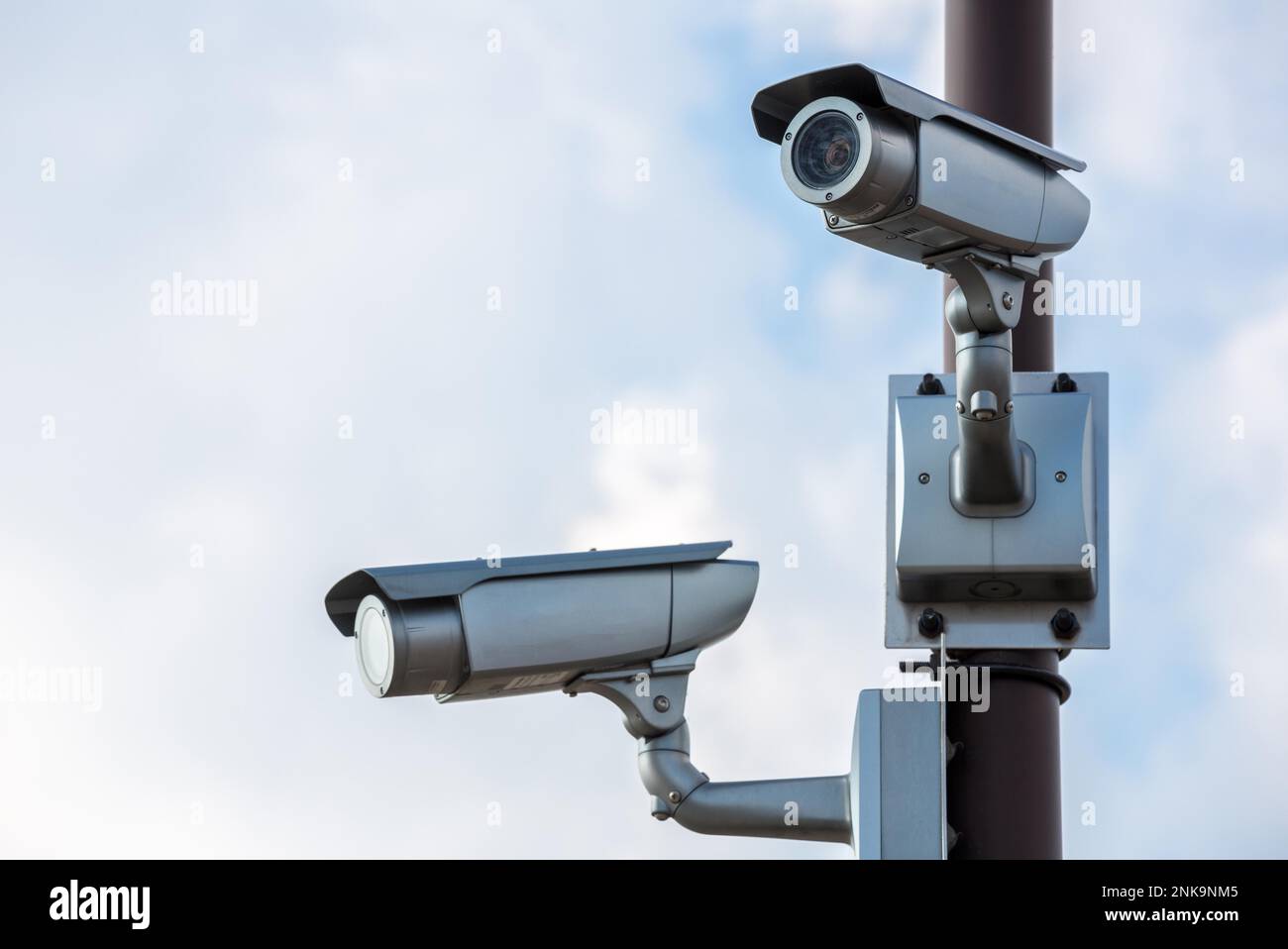Security camera setup, cctv installation Stock Photo - Alamy