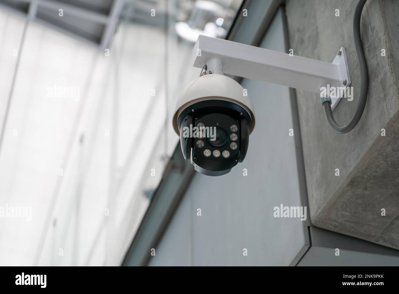 Security camera setup, cctv installation Stock Photo Alamy