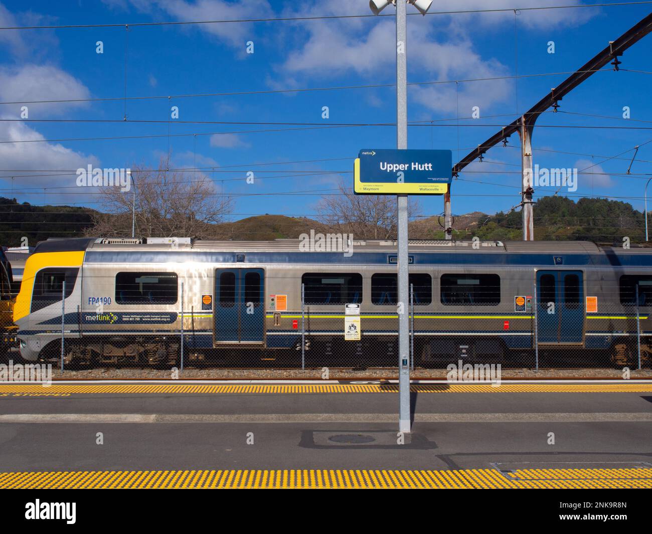 Train Stopped At Upper Hutt Train Station Stock Photo Alamy