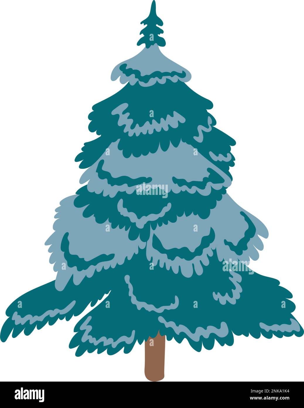 Christmas tree vector illustration Stock Vector Image & Art - Alamy