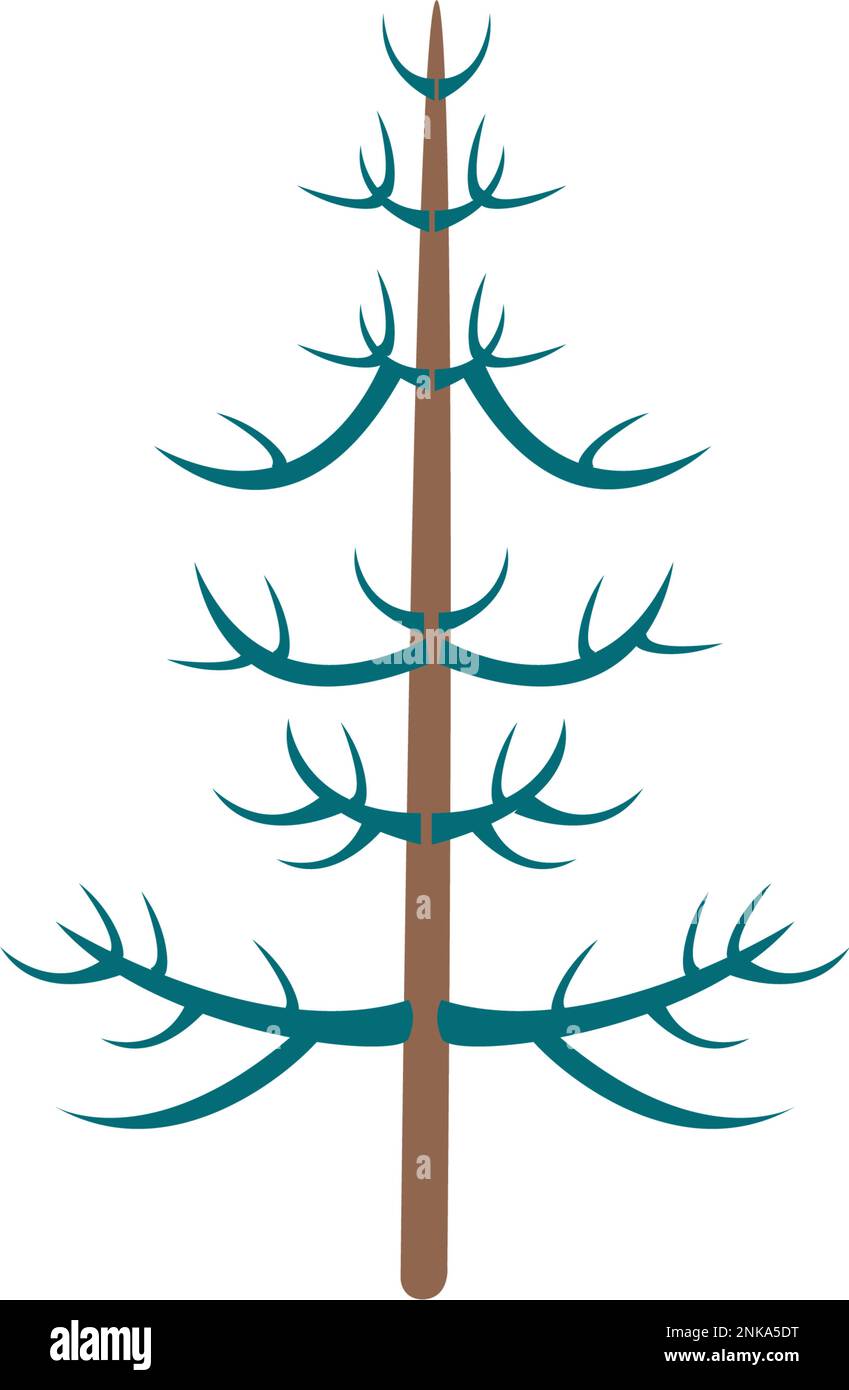 Christmas tree vector illustration Stock Vector Image & Art - Alamy