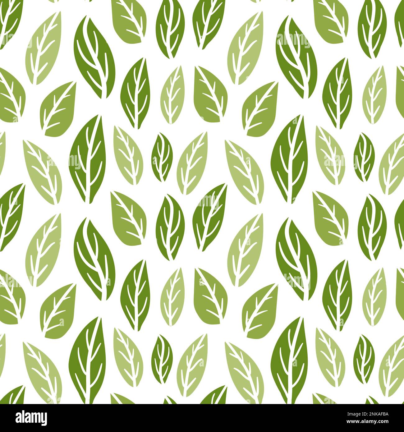Green leaves seamless pattern Stock Vector Image & Art - Alamy