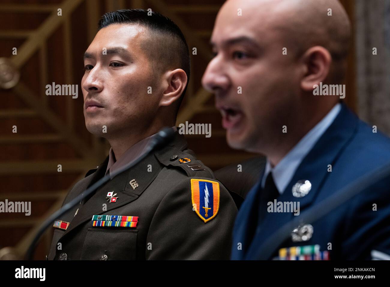 UNITED STATES APRIL 26 Army Capt. Samuel Choe, left, a former