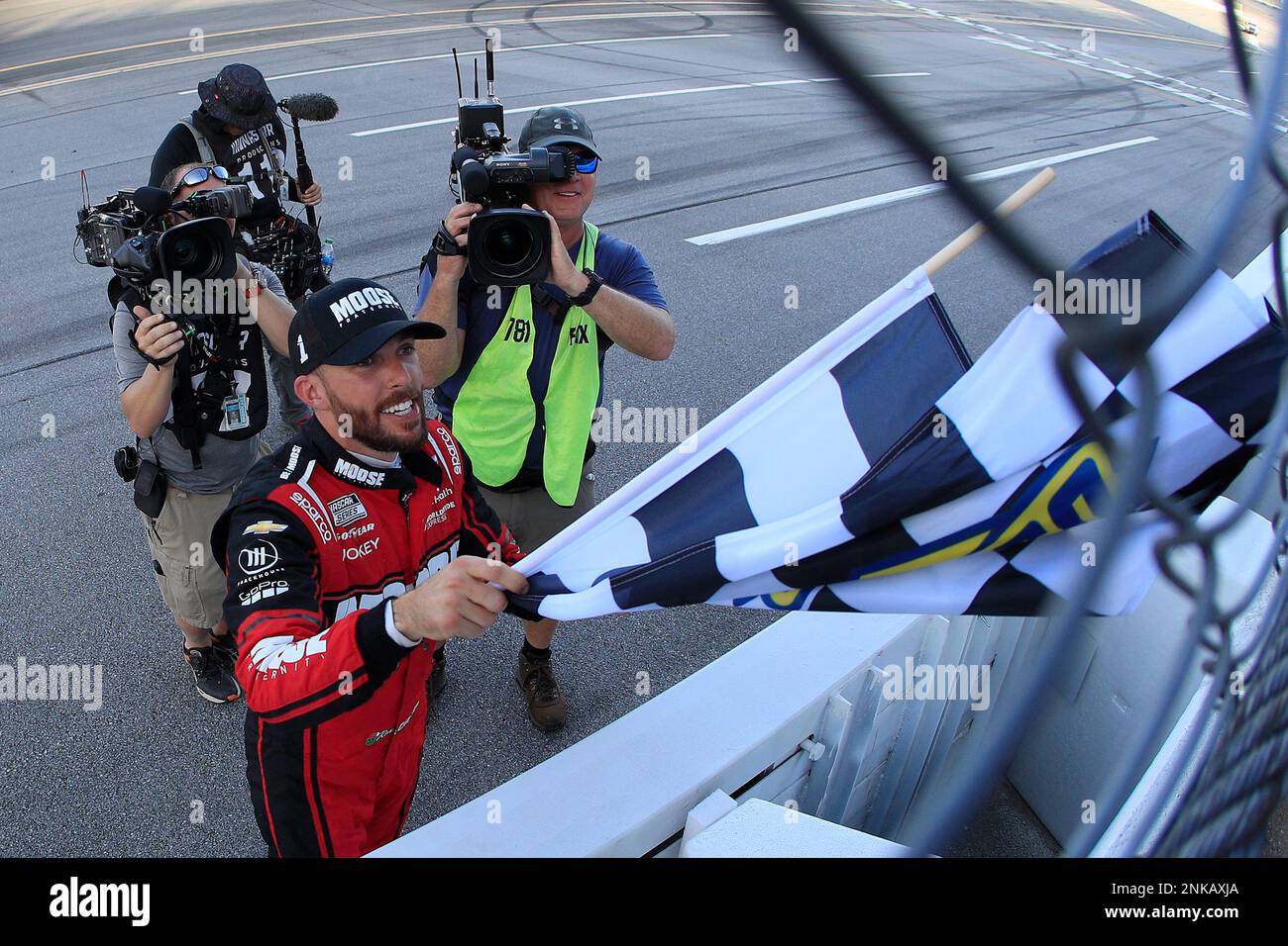 TALLADEGA, AL - APRIL 24: Ross Chastain (#1 TrackHouse Racing Moose ...