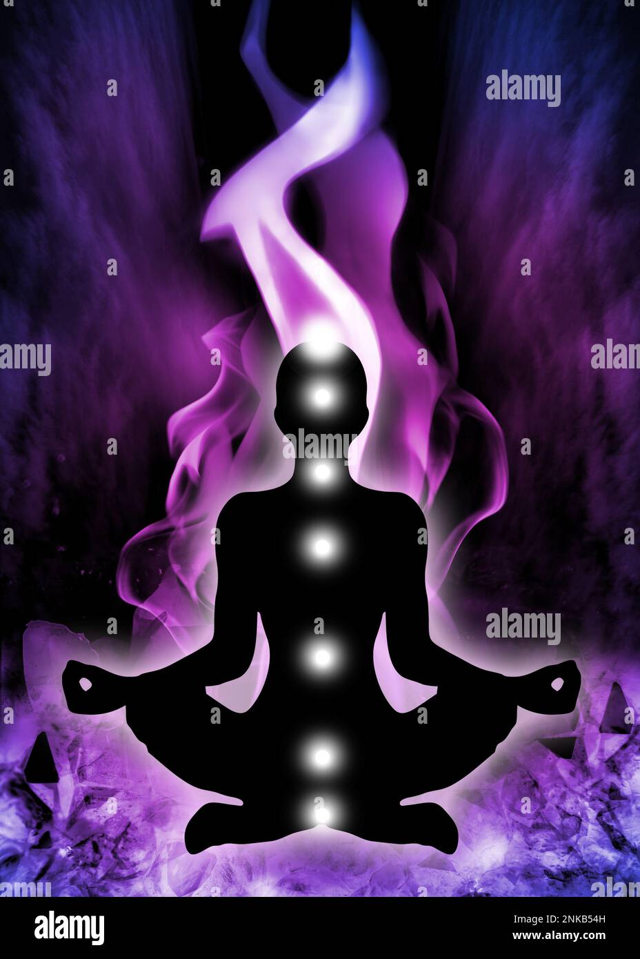 Yoga and meditation flame hi-res stock photography and images - Alamy
