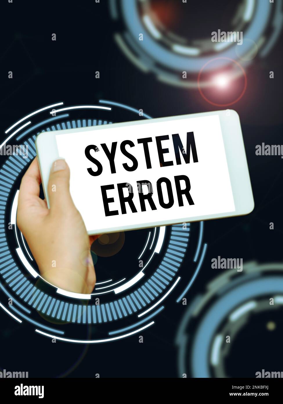 Conceptual caption System Error. Internet Concept Technological failure ...