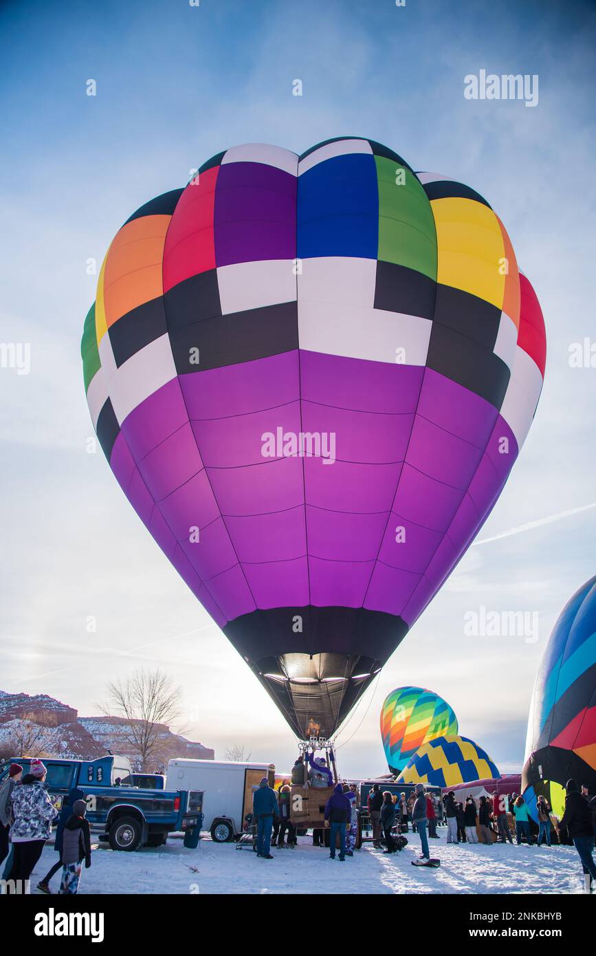 Kanab, Utah, USA Feb. 18, 2023. The annual Balloons and Tunes