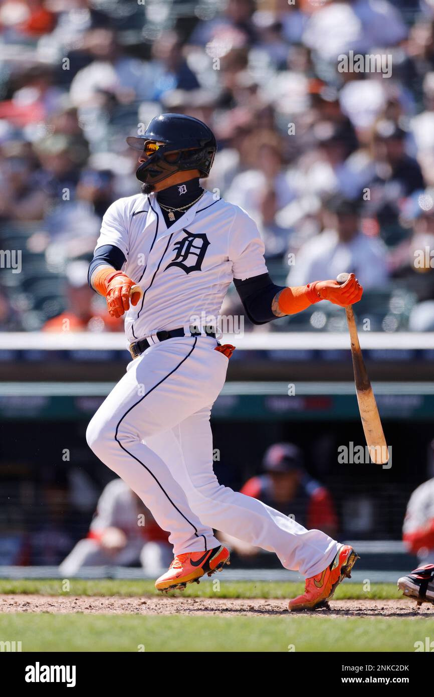 April 12 2022: Detroit shortstop Javier Baez (28) in action during