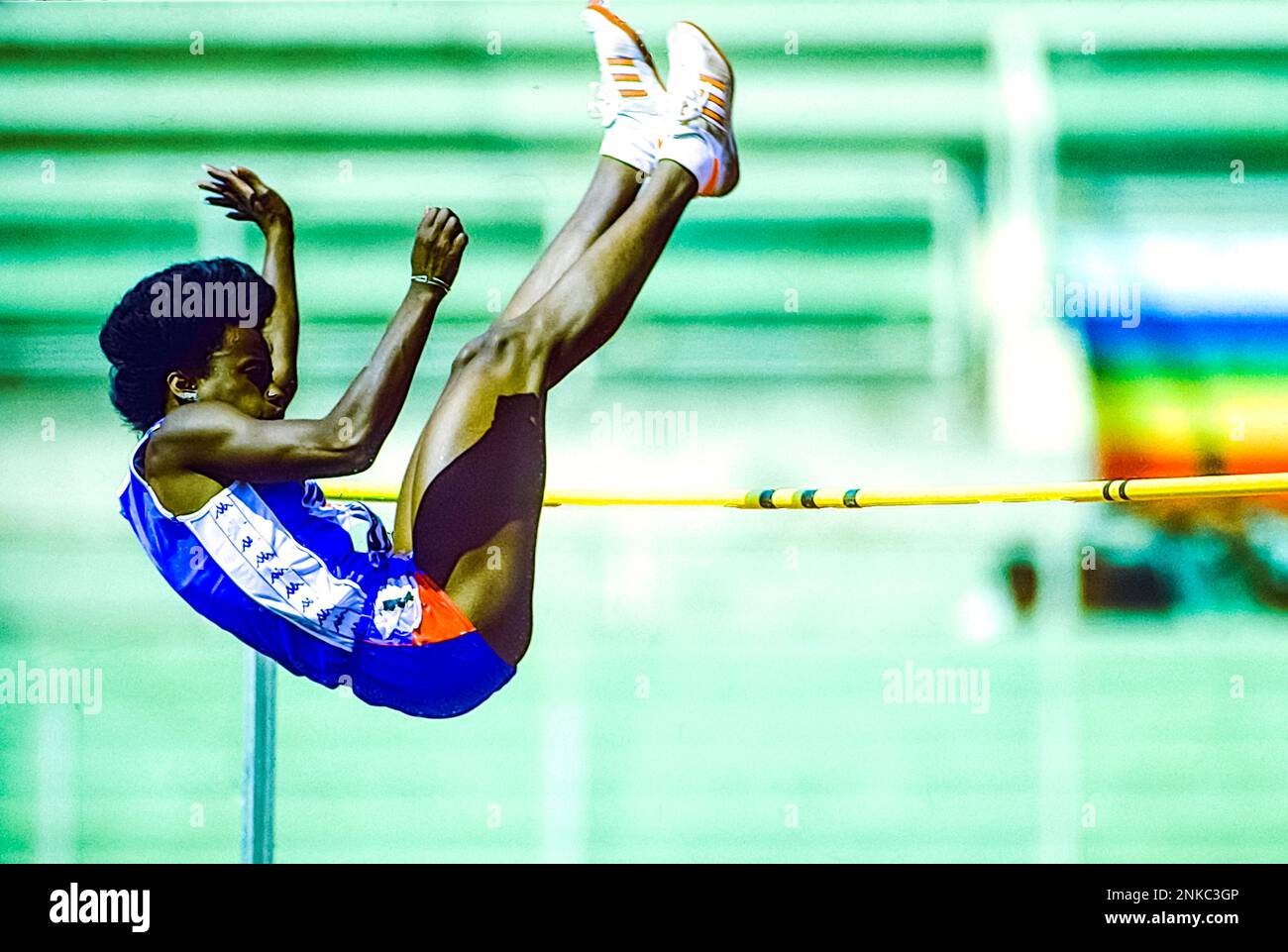Jackie JoynerKersee competing in the Heptathlon at the 1987 World Outdoor Track and Field