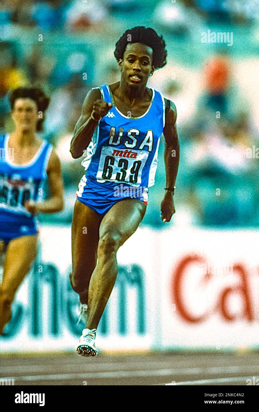 Jackie JoynerKersee competing in the Heptathlon at the 1987 World Outdoor Track and Field