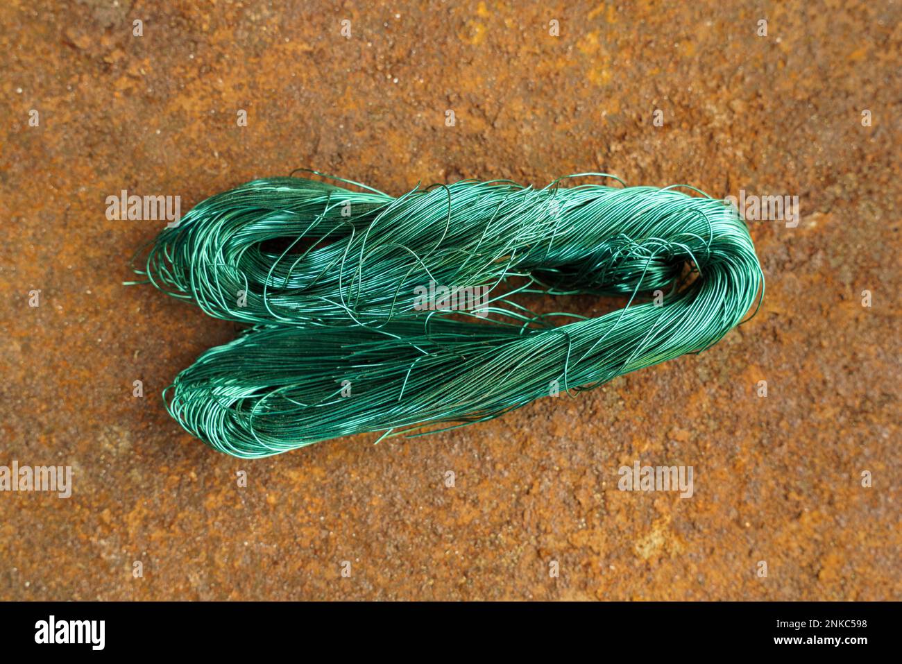 Green metal copper wire scrap materials recycling of waste from manual