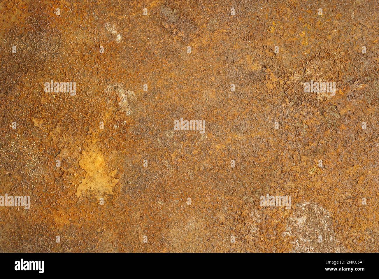 Textured metal surface with detailed traces of corrosion and rust Stock Photo