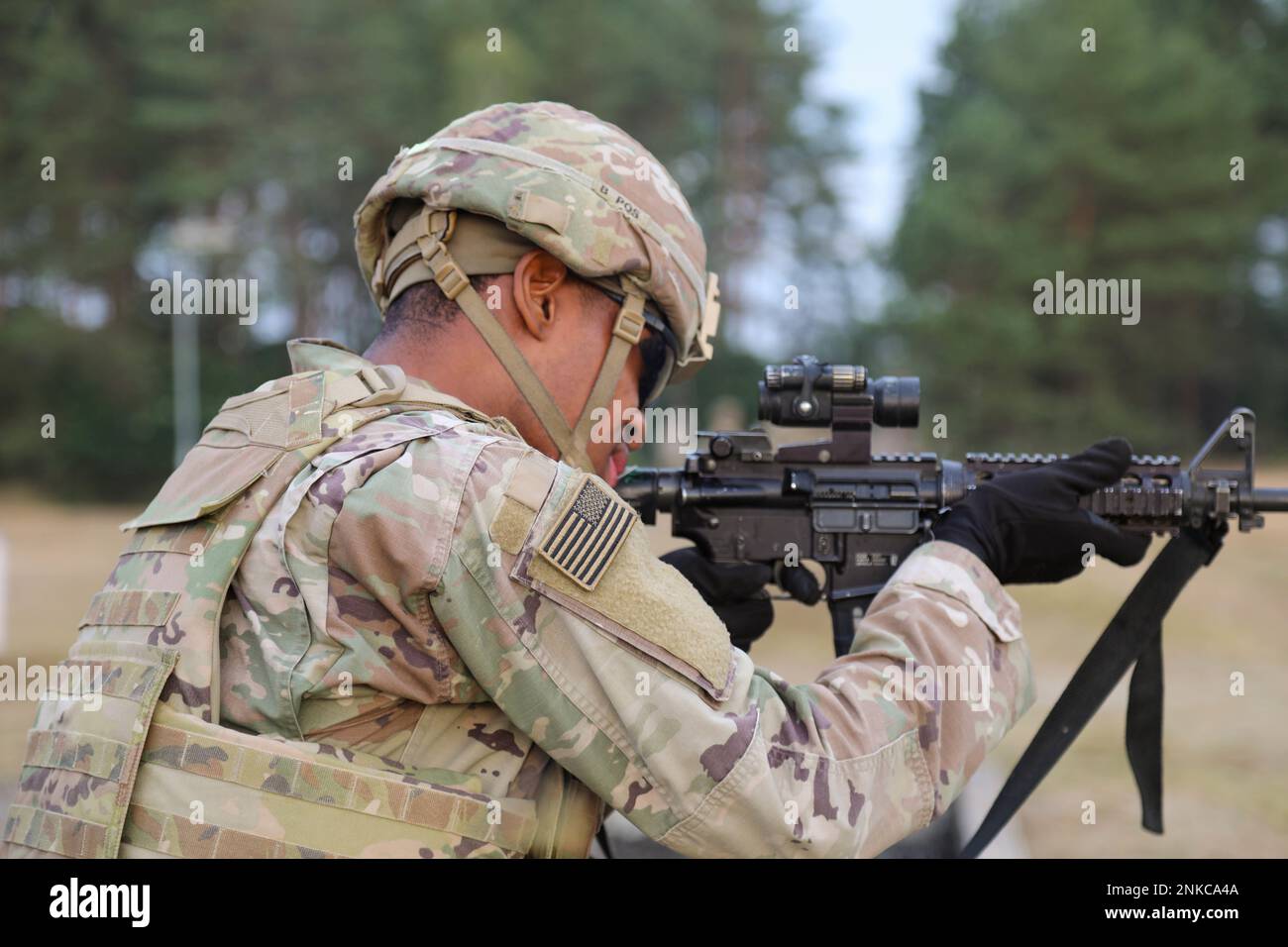 U.S. Army soldier, assigned to the 3rd Armored Brigade Combat Team ...