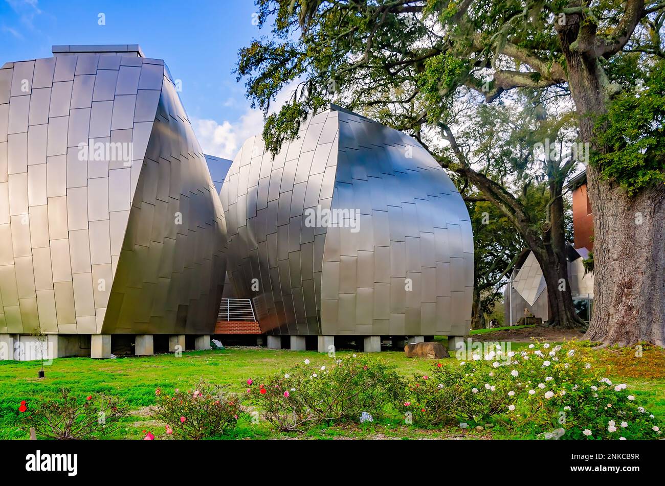 Four stainless steel pods designed by architect Frank Gehry are ...