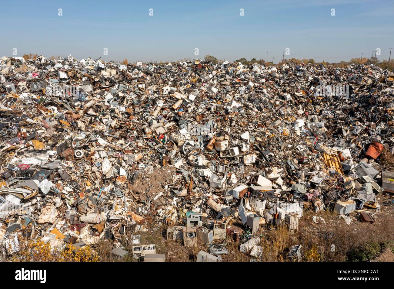 Detroit, Michigan, A metal scrap yard operated by Ferrous Processing