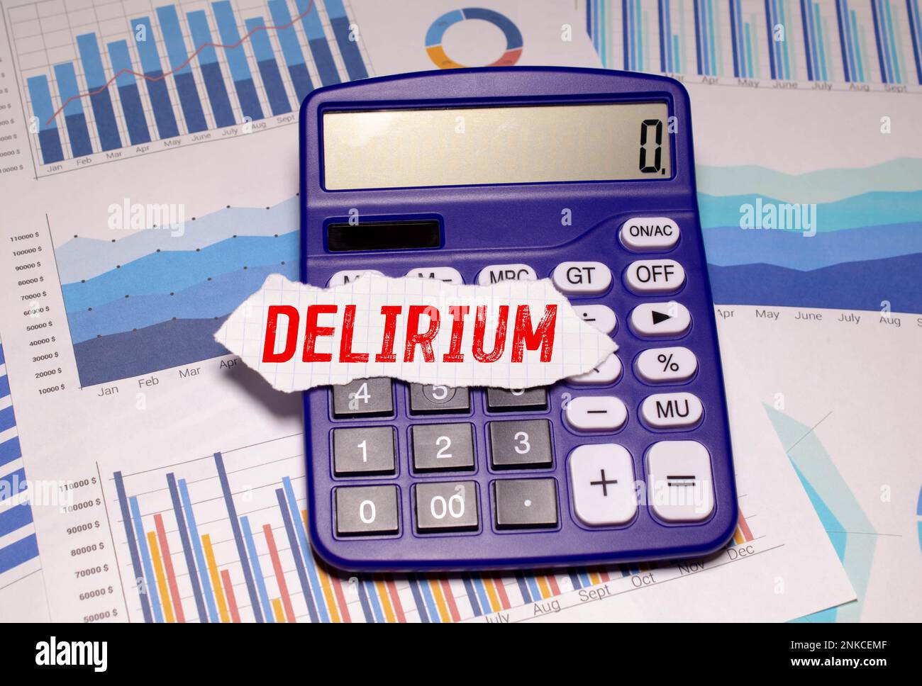 Delirium word written under torn paper Stock Photo Alamy
