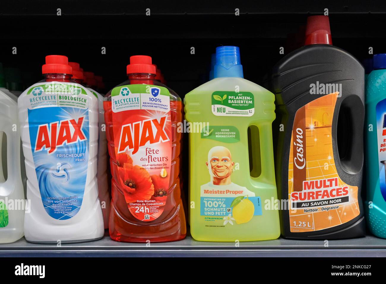 Sales shelf Allpurpose cleaner Cleaning agent Stock Photo Alamy