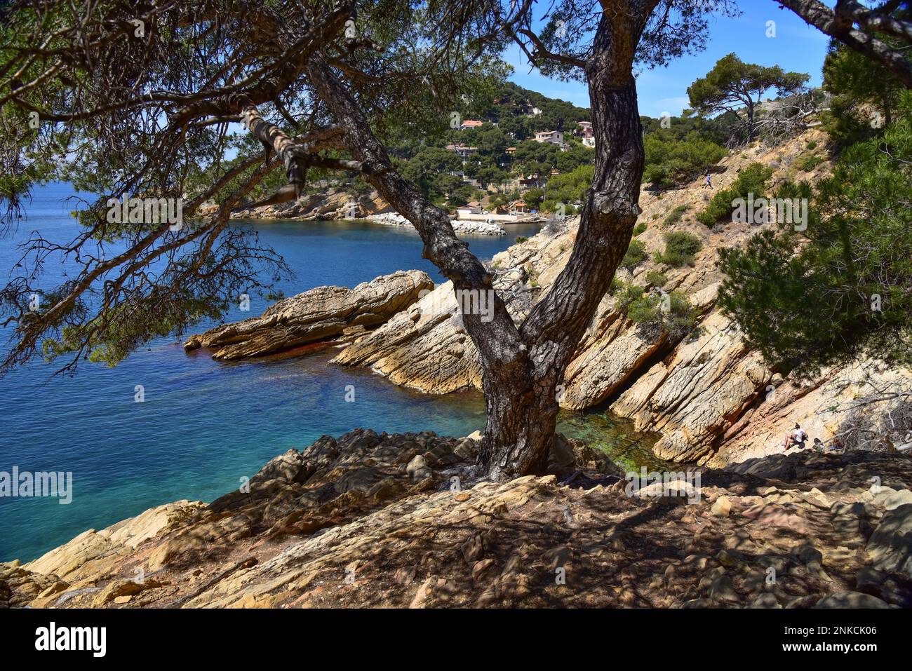 Calanque de Mejan on the customs officers path (Chemin des douaniers ...