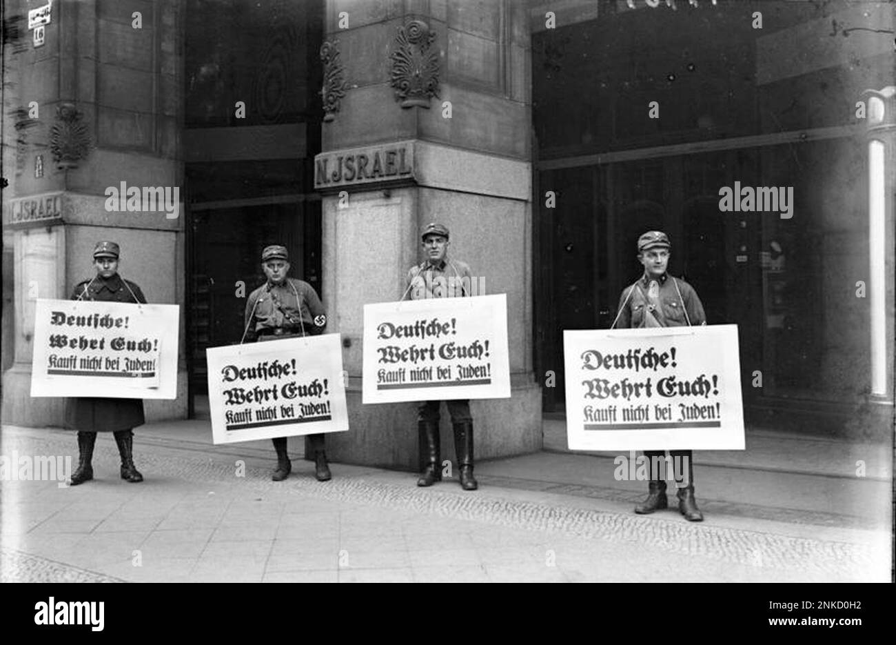 Nazi boycott of jewish businesses hi-res stock photography and 